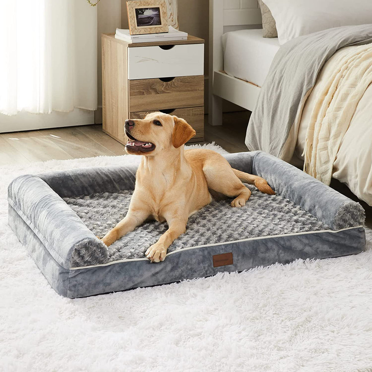 Orthopedic dog discount bed for crate