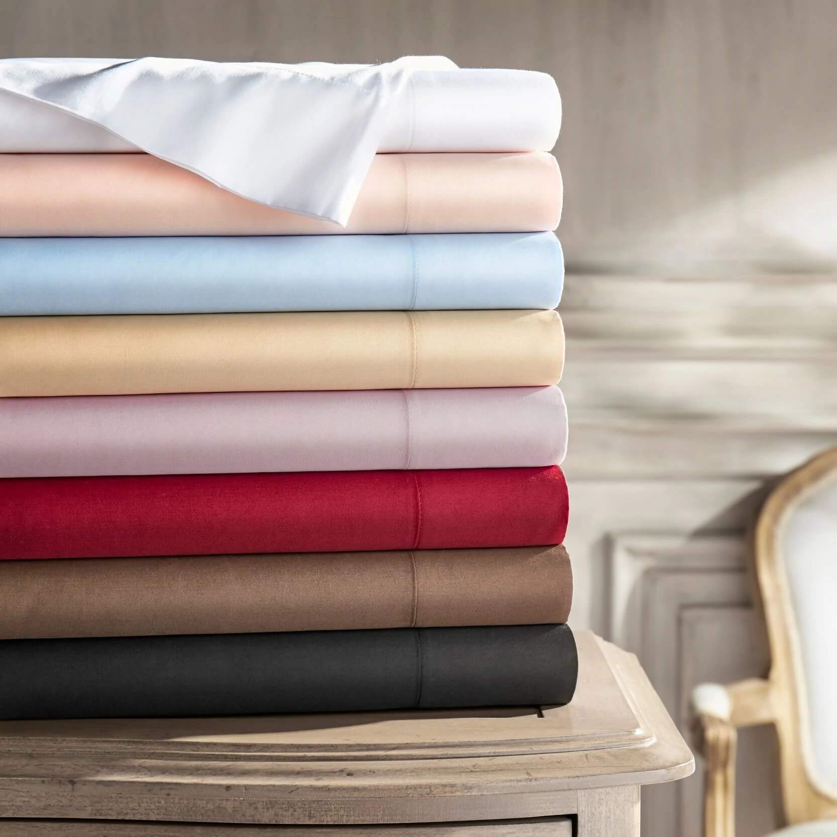 Egyptian Cotton 1000 Thread Count 4 Piece Bed Sheet Set by