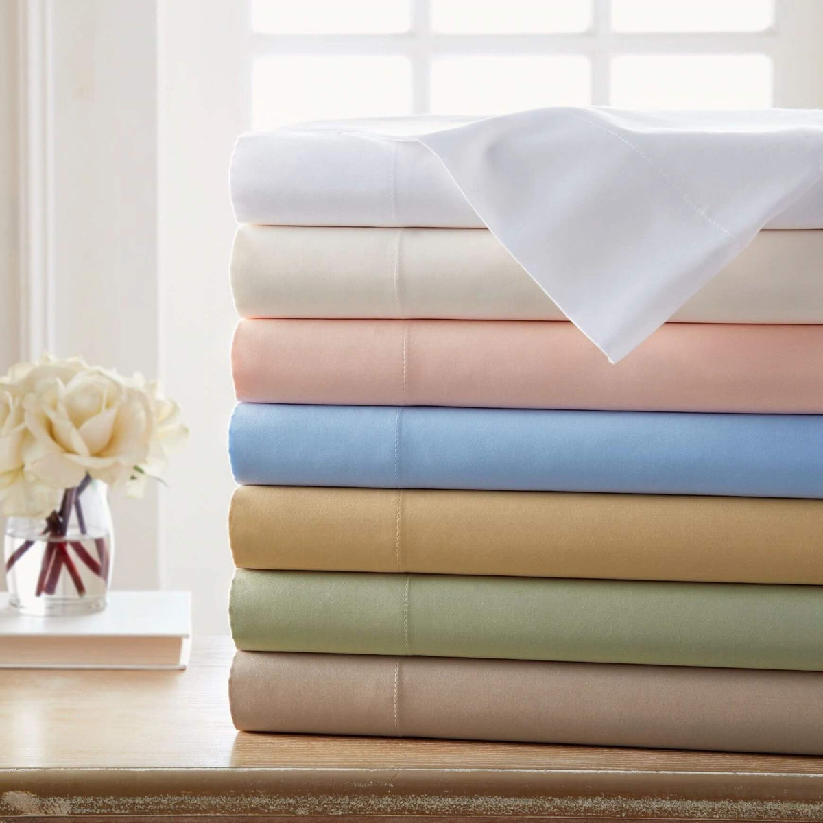 1500 Thread Count Solid Egyptian Cotton Sheets | REB